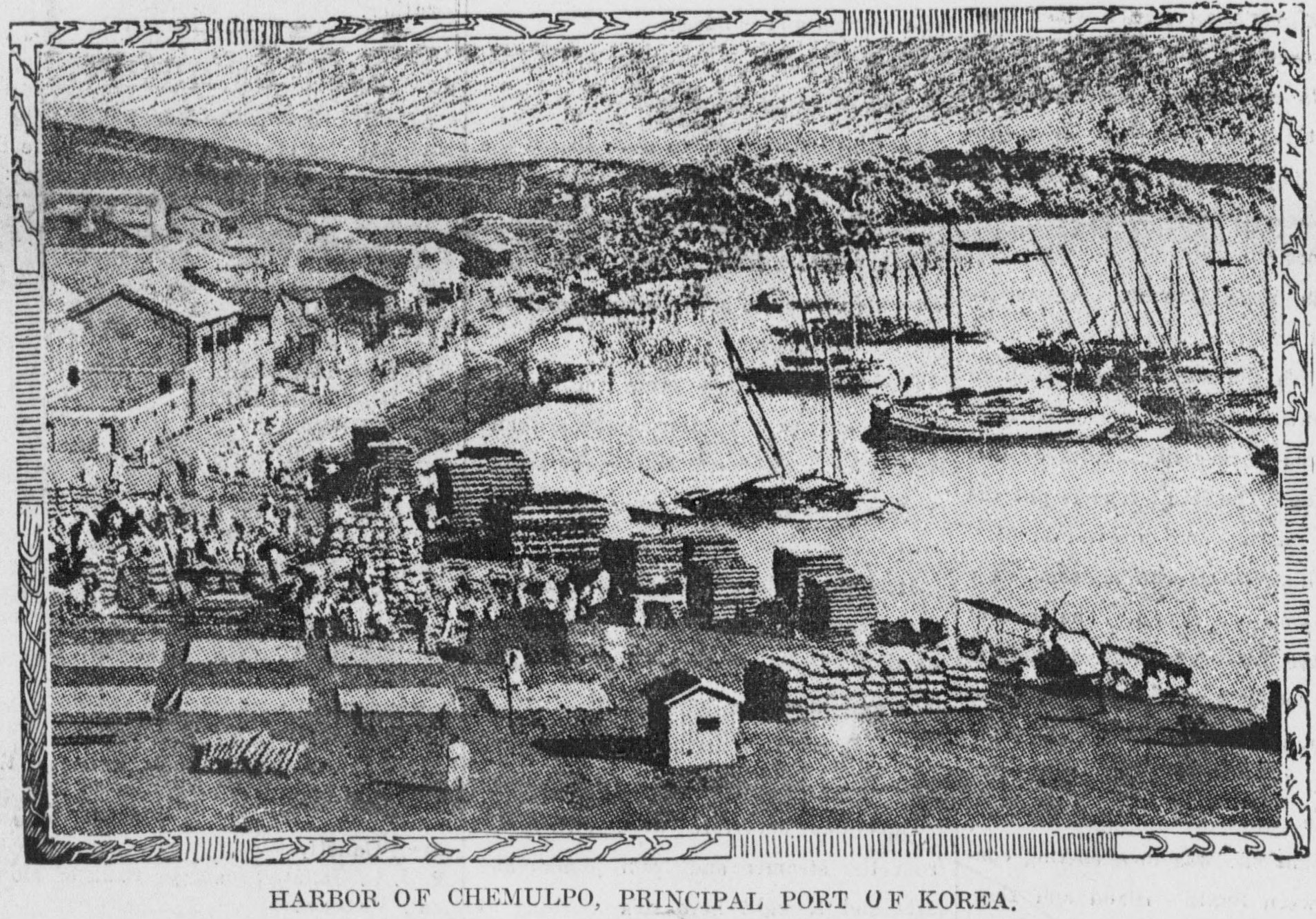 Chemulpo (Incheon) harbor, Korea, 1904
