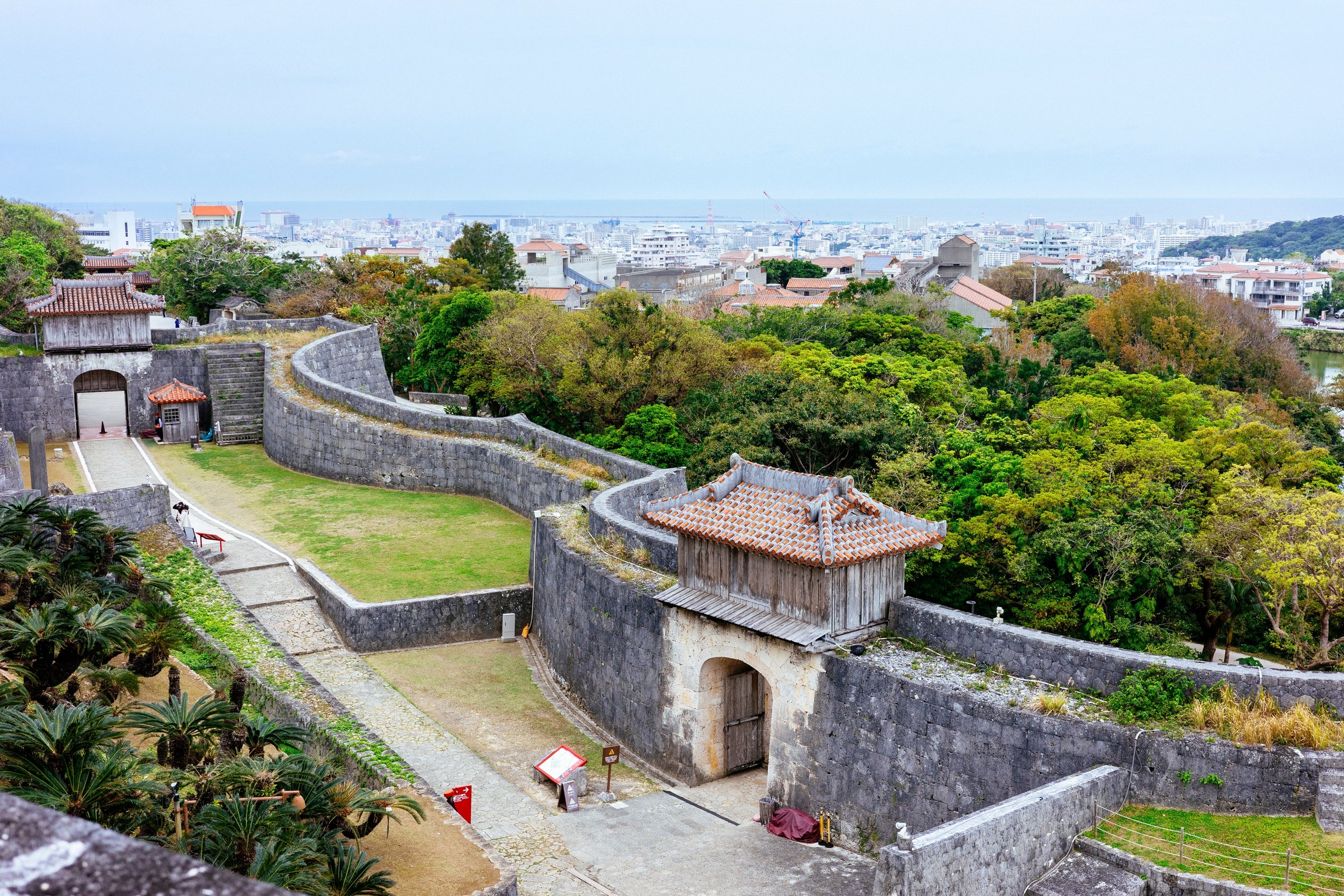 Shuri Castle overlooking Naha city